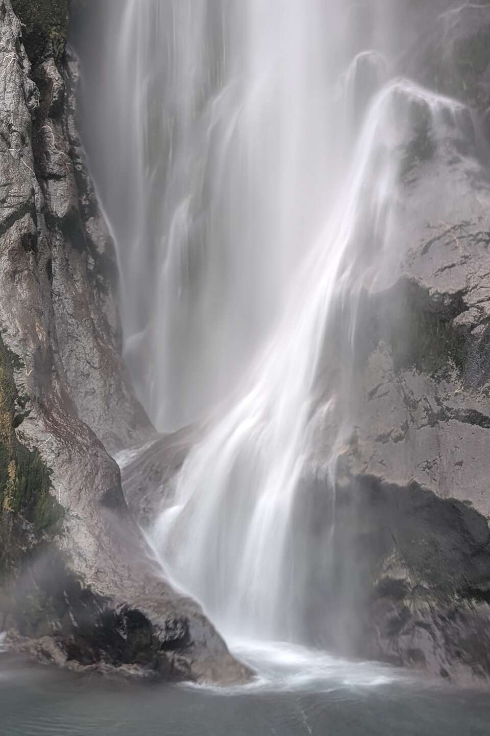 Getting a glacial facial at Stirling Falls